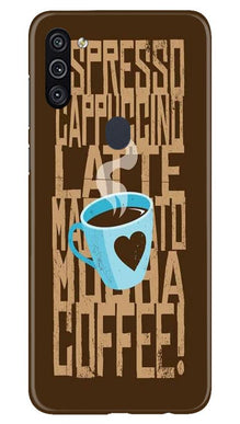 Love Coffee Mobile Back Case for Samsung Galaxy M11 (Design - 351)