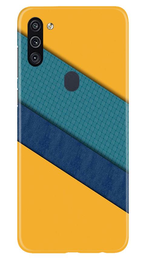 Diagonal Pattern Mobile Back Case for Samsung Galaxy M11 (Design - 370)