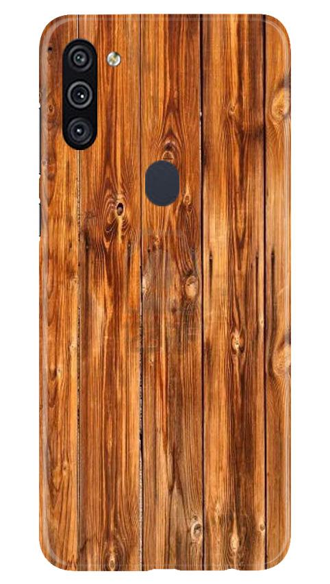 Wooden Texture Mobile Back Case for Samsung Galaxy M11 (Design - 376)