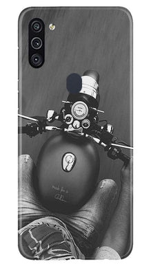 Royal Enfield Mobile Back Case for Samsung Galaxy M11 (Design - 382)
