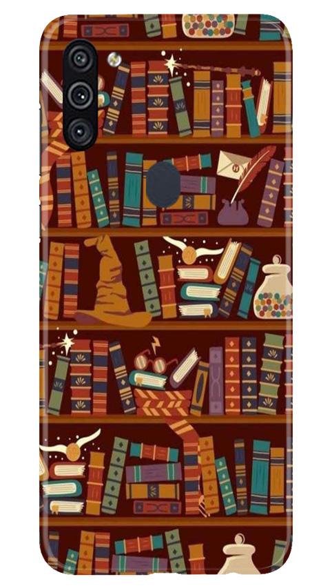 Book Shelf Mobile Back Case for Samsung Galaxy M11 (Design - 390)