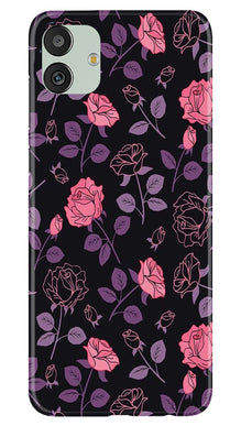 Rose Black Background Mobile Back Case for Samsung Galaxy M13 5G (Design - 27)