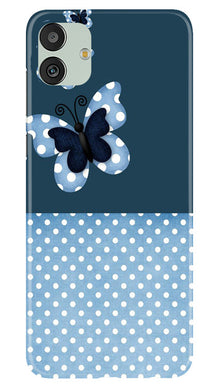 White dots Butterfly Mobile Back Case for Samsung Galaxy M13 5G (Design - 31)