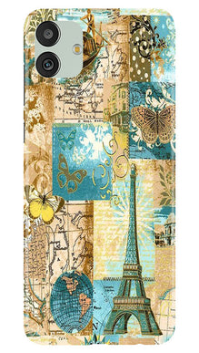 Travel Eiffel Tower Mobile Back Case for Samsung Galaxy M13 5G (Design - 175)