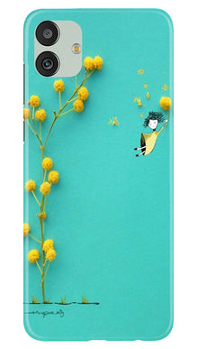 Flowers Girl Mobile Back Case for Samsung Galaxy M13 5G (Design - 185)