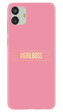 Girl Boss Pink Mobile Back Case for Samsung Galaxy M13 5G (Design - 232)