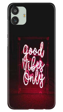 Good Vibes Only Mobile Back Case for Samsung Galaxy M13 5G (Design - 314)