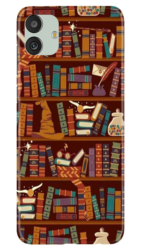 Book Shelf Mobile Back Case for Samsung Galaxy M13 5G (Design - 348)