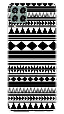 Black white Pattern Mobile Back Case for Samsung Galaxy M33 5G (Design - 5)