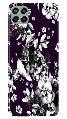 white flowers Mobile Back Case for Samsung Galaxy M33 5G (Design - 7)
