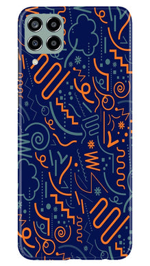 Line Art Baground Mobile Back Case for Samsung Galaxy M33 5G (Design - 26)
