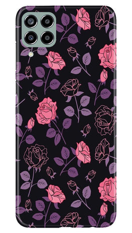Rose Black Background Case for Samsung Galaxy M33 5G