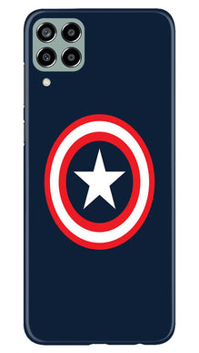 Captain America Mobile Back Case for Samsung Galaxy M33 5G (Design - 42)
