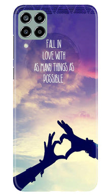 Fall in love Mobile Back Case for Samsung Galaxy M33 5G (Design - 50)
