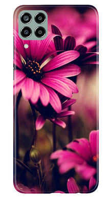 Purple Daisy Mobile Back Case for Samsung Galaxy M33 5G (Design - 65)