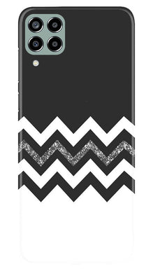 Black white Pattern2Mobile Back Case for Samsung Galaxy M33 5G (Design - 83)