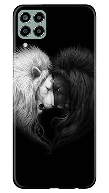 Dark White Lion Mobile Back Case for Samsung Galaxy M33 5G  (Design - 140)