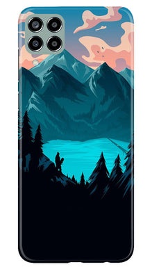 Mountains Mobile Back Case for Samsung Galaxy M33 5G (Design - 155)