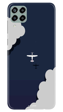 Clouds Plane Mobile Back Case for Samsung Galaxy M33 5G (Design - 165)
