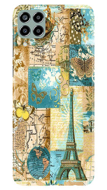 Travel Eiffel Tower Mobile Back Case for Samsung Galaxy M33 5G (Design - 175)