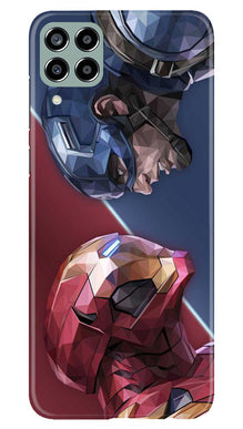 Ironman Captain America Mobile Back Case for Samsung Galaxy M33 5G (Design - 214)