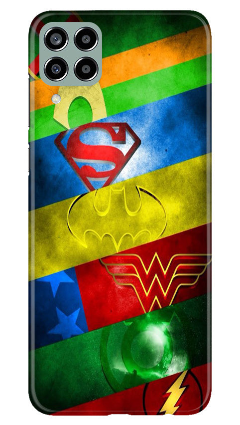 Superheros Logo Case for Samsung Galaxy M33 5G (Design No. 220)
