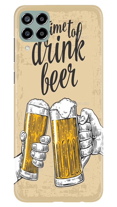 Drink Beer Mobile Back Case for Samsung Galaxy M33 5G (Design - 290)