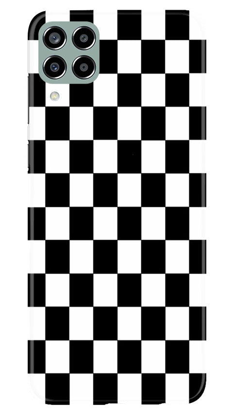 Black White Boxes Mobile Back Case for Samsung Galaxy M33 5G (Design - 331)