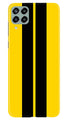Black Yellow Pattern Mobile Back Case for Samsung Galaxy M33 5G (Design - 336)