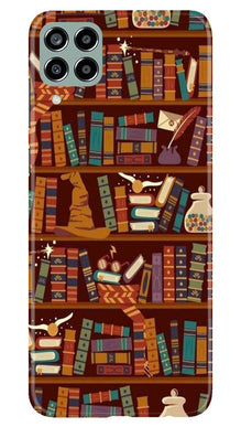 Book Shelf Mobile Back Case for Samsung Galaxy M33 5G (Design - 348)