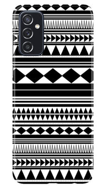 Black white Pattern Mobile Back Case for Samsung Galaxy M52 5G (Design - 5)
