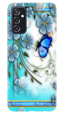 Blue Butterfly Mobile Back Case for Samsung Galaxy M52 5G (Design - 21)