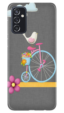 Sparron with cycle Mobile Back Case for Samsung Galaxy M52 5G (Design - 34)
