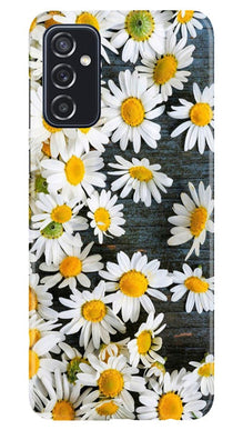 White flowers2 Mobile Back Case for Samsung Galaxy M52 5G (Design - 62)
