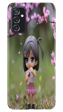Cute Girl Mobile Back Case for Samsung Galaxy M52 5G (Design - 92)