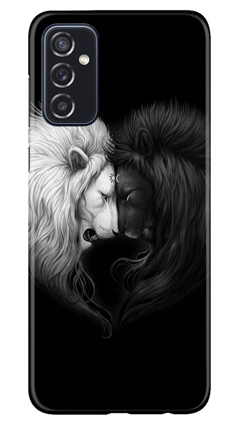 Dark White Lion Case for Samsung Galaxy M52 5G(Design - 140)