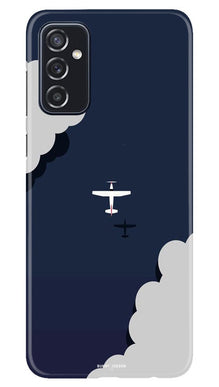Clouds Plane Mobile Back Case for Samsung Galaxy M52 5G (Design - 196)