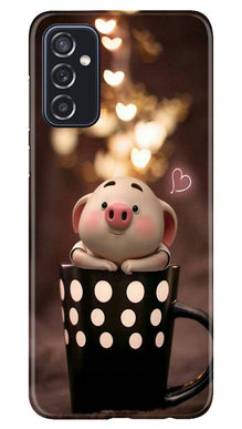 Cute Bunny Mobile Back Case for Samsung Galaxy M52 5G (Design - 213)