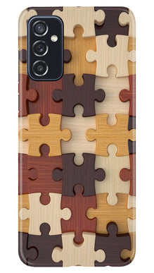 Puzzle Pattern Mobile Back Case for Samsung Galaxy M52 5G (Design - 217)