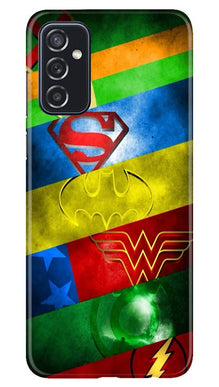 Superheros Logo Mobile Back Case for Samsung Galaxy M52 5G (Design - 251)