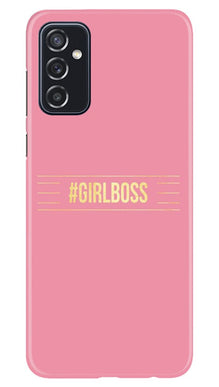 Girl Boss Pink Mobile Back Case for Samsung Galaxy M52 5G (Design - 263)