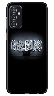 Girl Boss Black Mobile Back Case for Samsung Galaxy M52 5G (Design - 268)