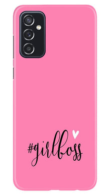 Girl Boss Pink Mobile Back Case for Samsung Galaxy M52 5G (Design - 269)