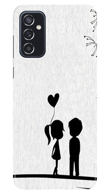 Cute Kid Couple Mobile Back Case for Samsung Galaxy M52 5G (Design - 283)