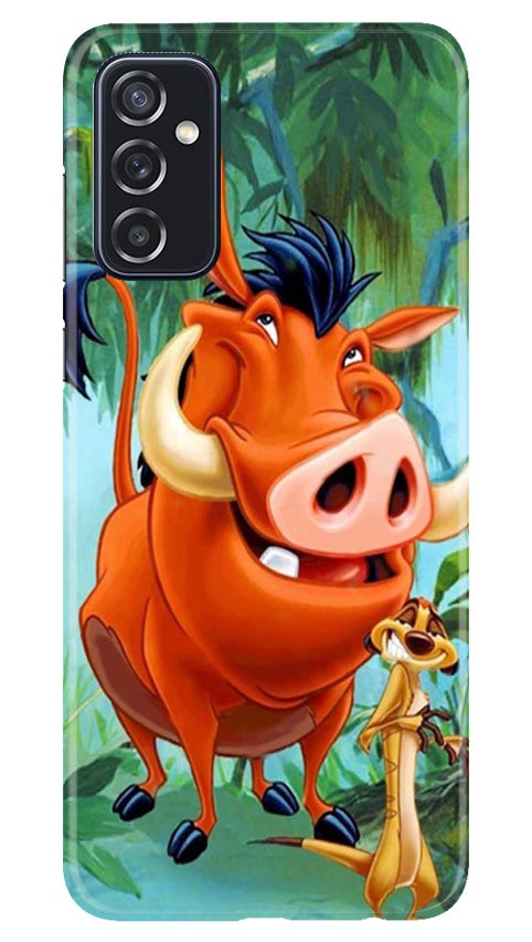 Timon and Pumbaa Mobile Back Case for Samsung Galaxy M52 5G (Design - 305)