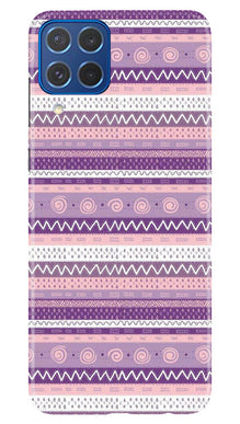 Zigzag line pattern3 Mobile Back Case for Samsung Galaxy M62 (Design - 11)