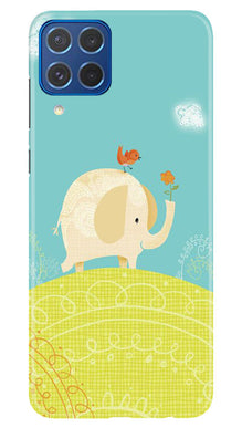 Elephant Painting Mobile Back Case for Samsung Galaxy M62 (Design - 46)