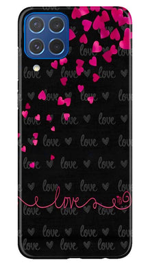 Love in Air Mobile Back Case for Samsung Galaxy M62 (Design - 89)