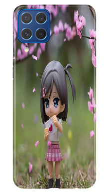 Cute Girl Mobile Back Case for Samsung Galaxy M62 (Design - 92)