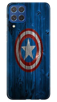 Captain America Superhero Mobile Back Case for Samsung Galaxy M62  (Design - 118)